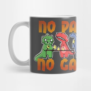 No Pain No Gain Dinosaur Handbell Practice Mug